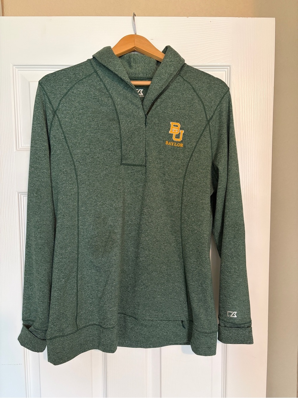 Cutter & Buck DryTec Baylor University Bears Pullover 1/4 Zip Women’s Sz Med I11